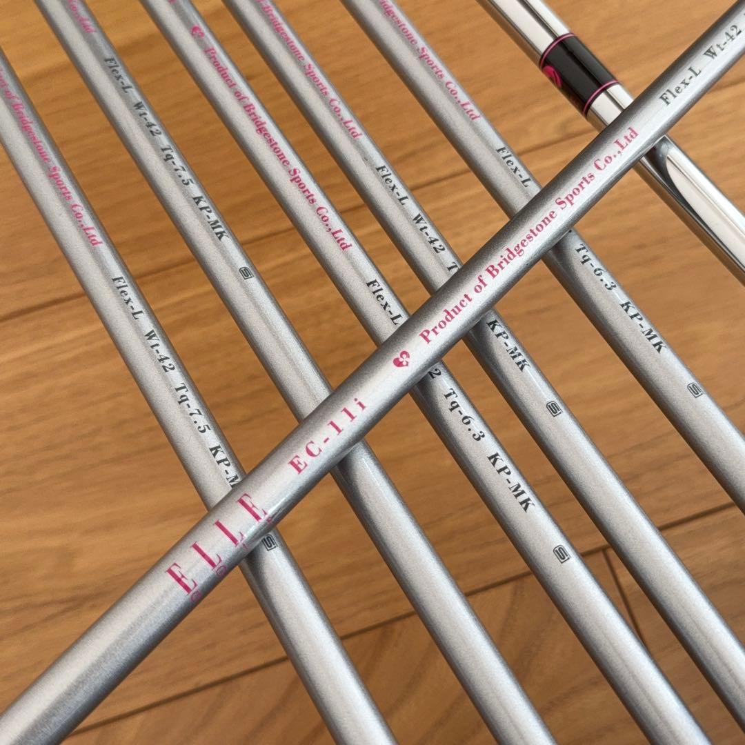 【美品】BRIDGESTONE ELLE レディース ゴルフクラブセット 8点