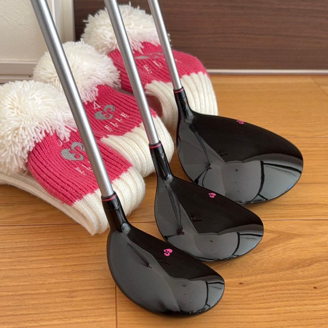 【美品】BRIDGESTONE ELLE レディース ゴルフクラブセット 8点