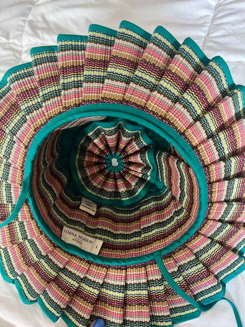 【美品】LORNA MURRAY｜麦わら帽子　カプリハット　L