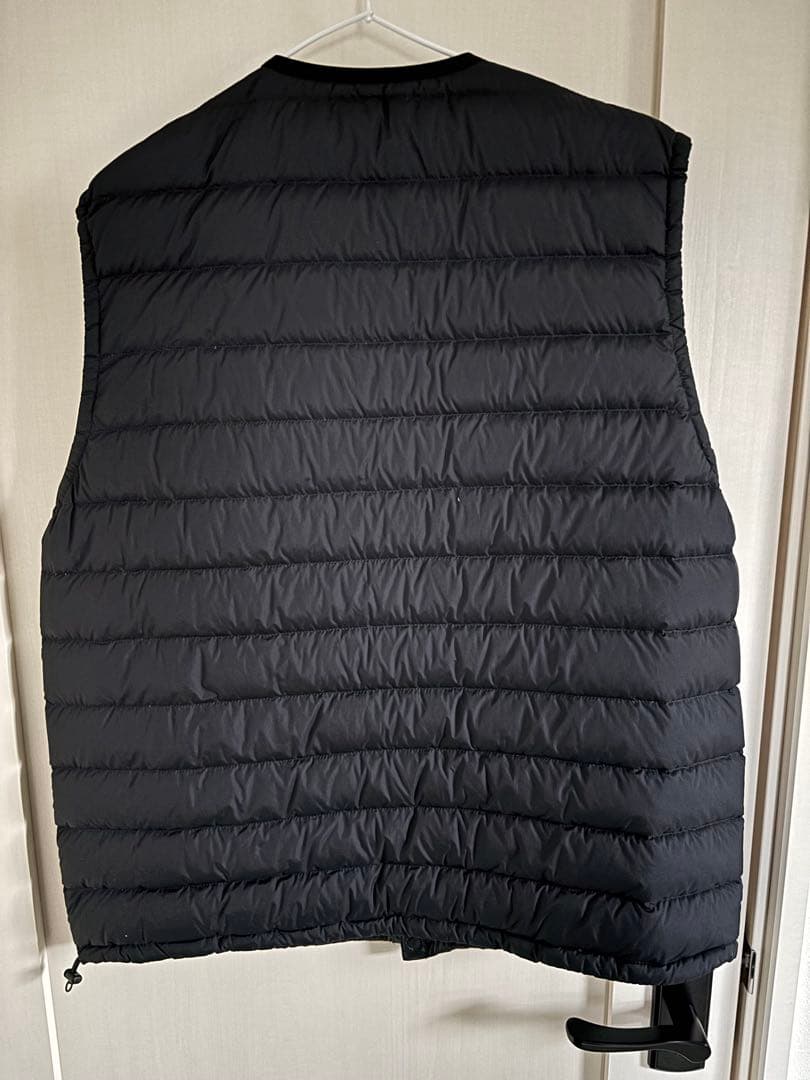 【美品】DANTON ダウンジャケット　 インナーダウンベスト ブラックXL