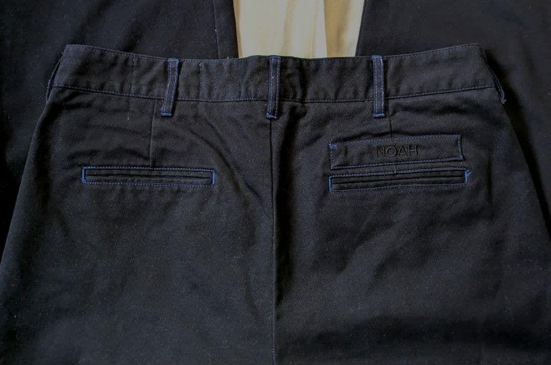 noah nyc チノパン ブラック 32 スラックス トラウザー