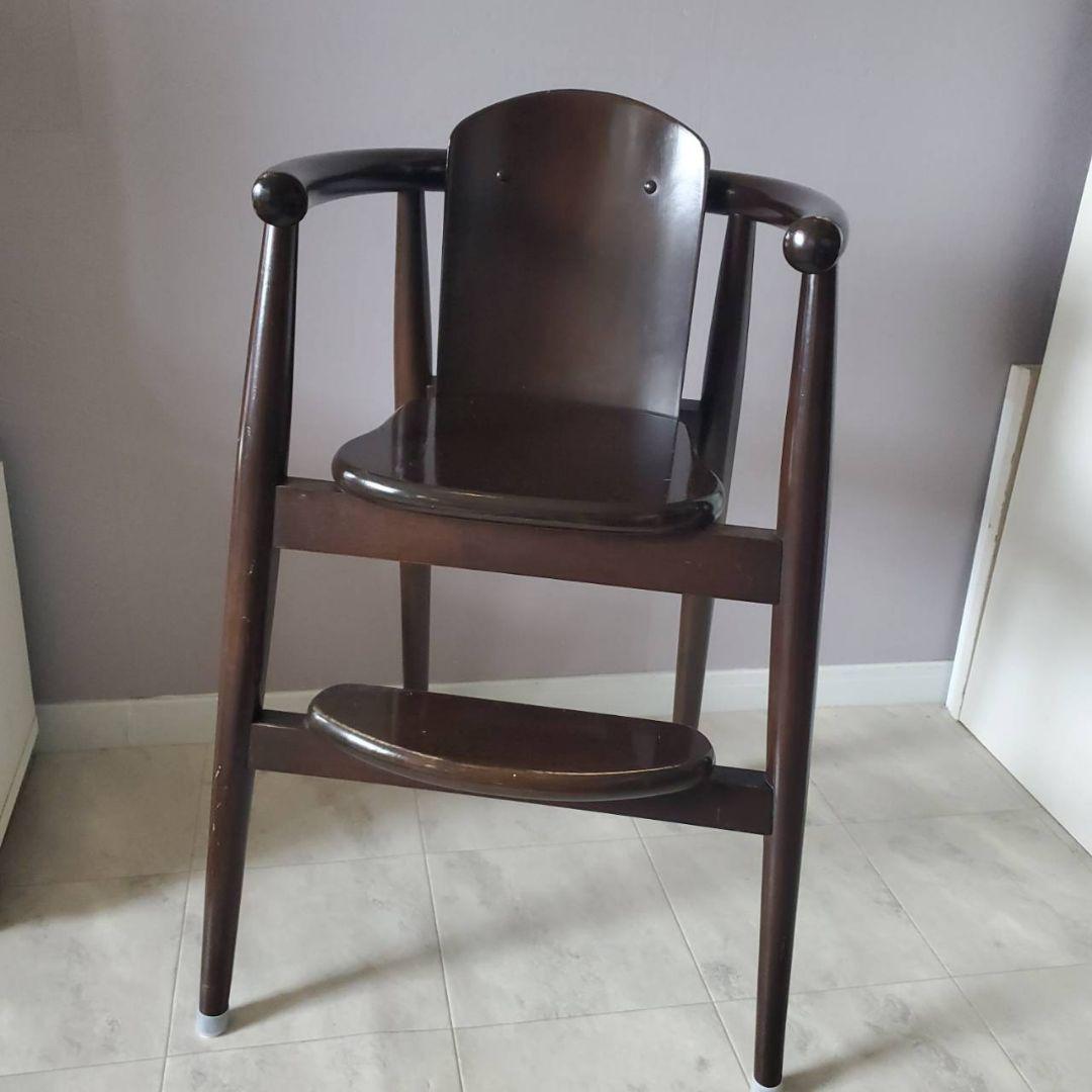 CRES 木製 ハイチェア ベビー キッズ 北欧 クレス 家具 ダークブラウン