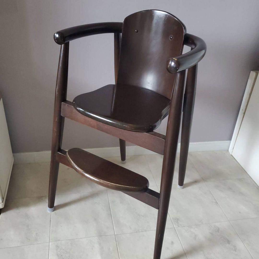 CRES 木製 ハイチェア ベビー キッズ 北欧 クレス 家具 ダークブラウン