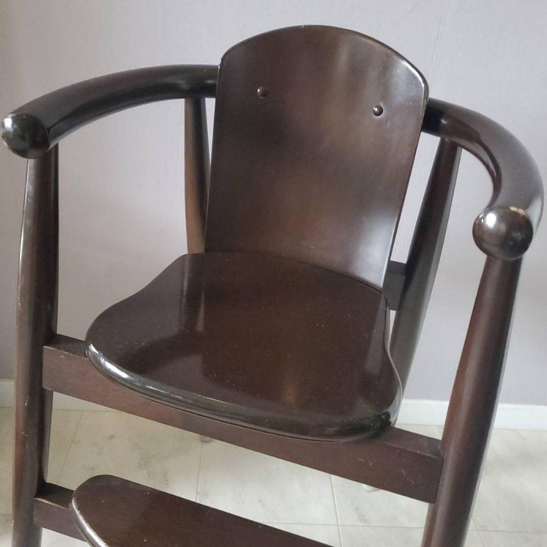 CRES 木製 ハイチェア ベビー キッズ 北欧 クレス 家具 ダークブラウン