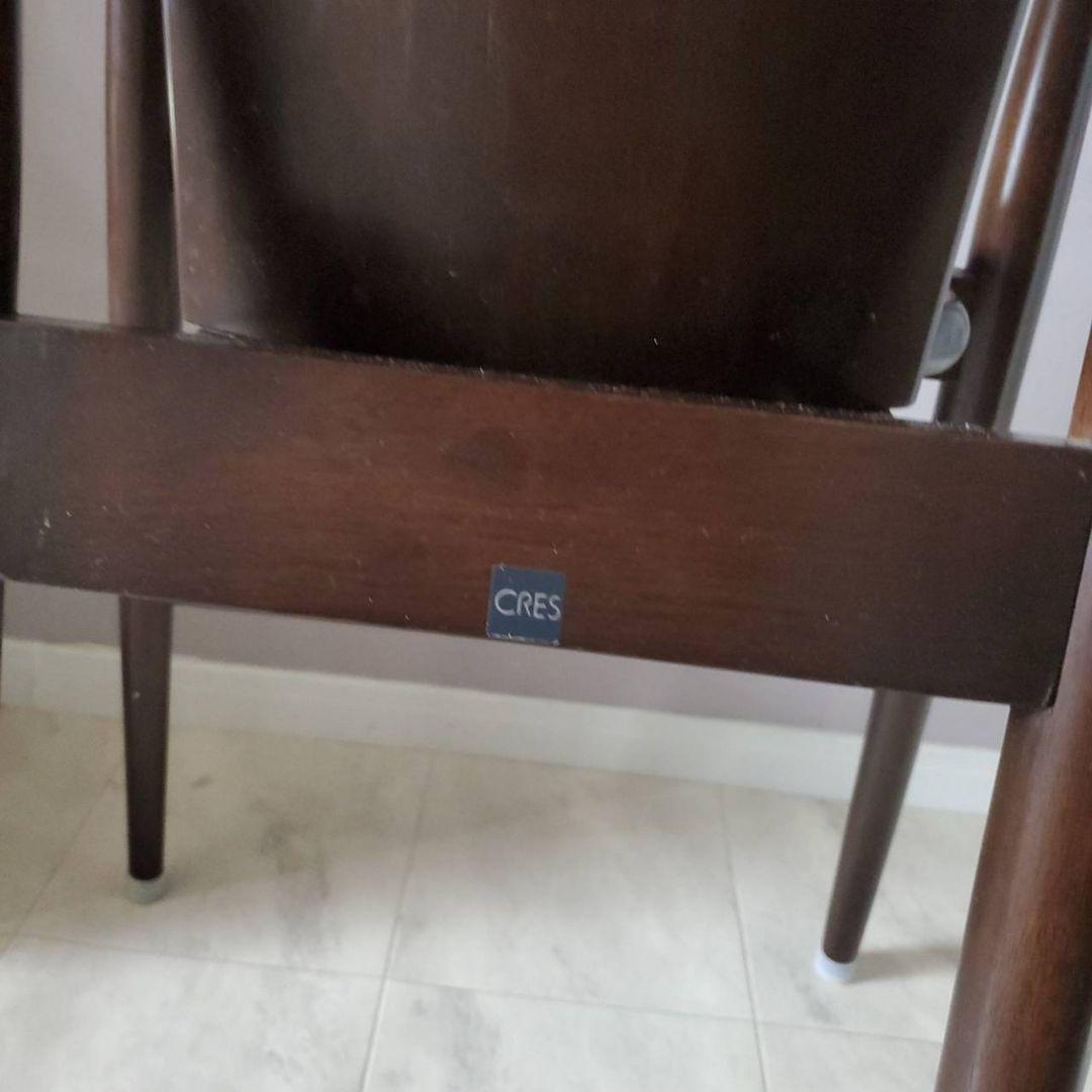 CRES 木製 ハイチェア ベビー キッズ 北欧 クレス 家具 ダークブラウン