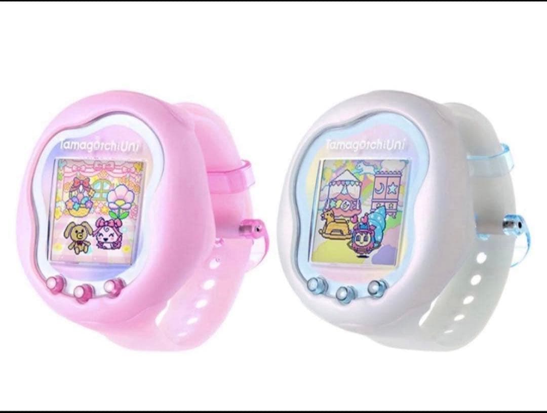 たまごっちユニ プレミアムバンダイ限定 オーロラピンク プリズムホワイト セット