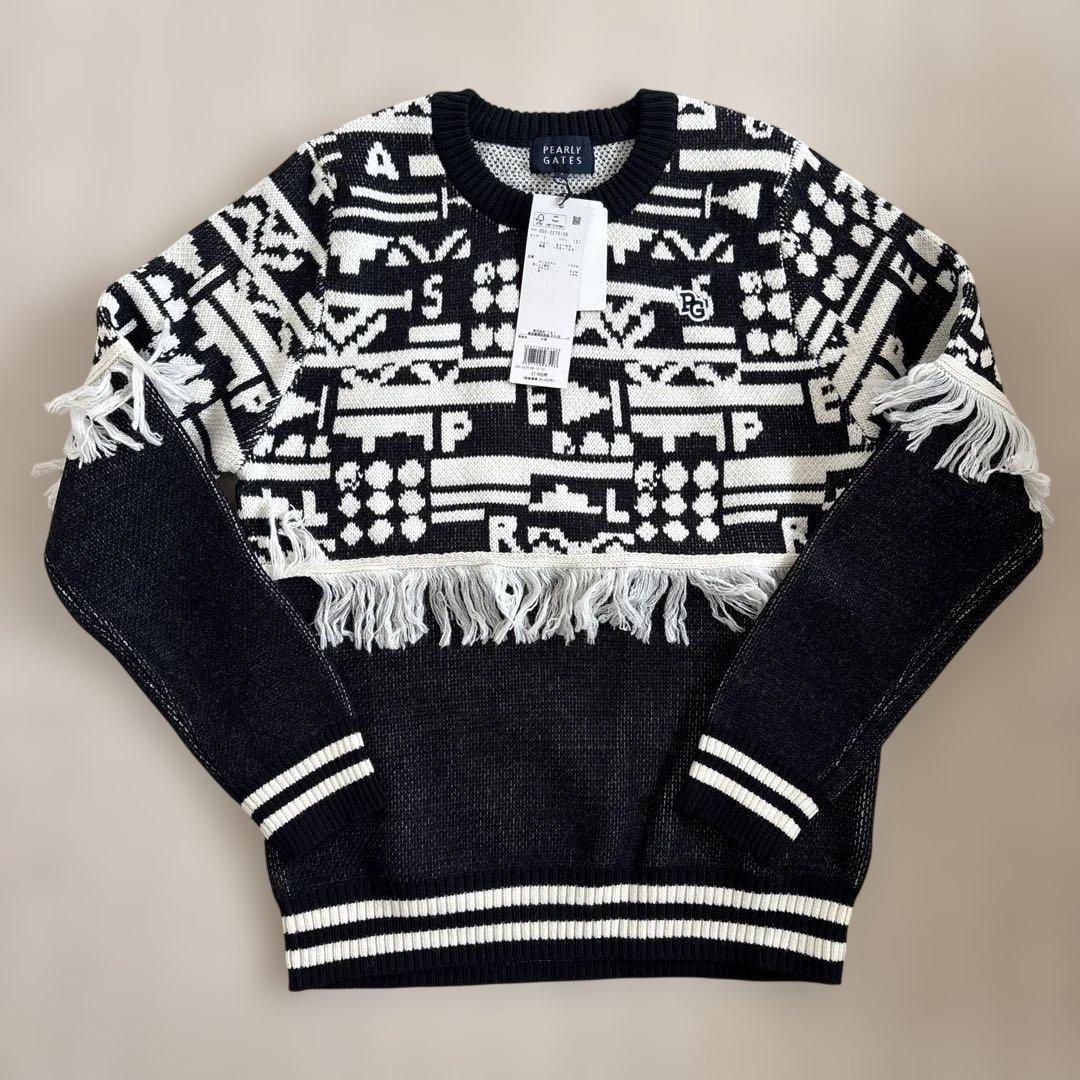 新品未使用品PEARLY GATES フリンジセーター Mサイズ