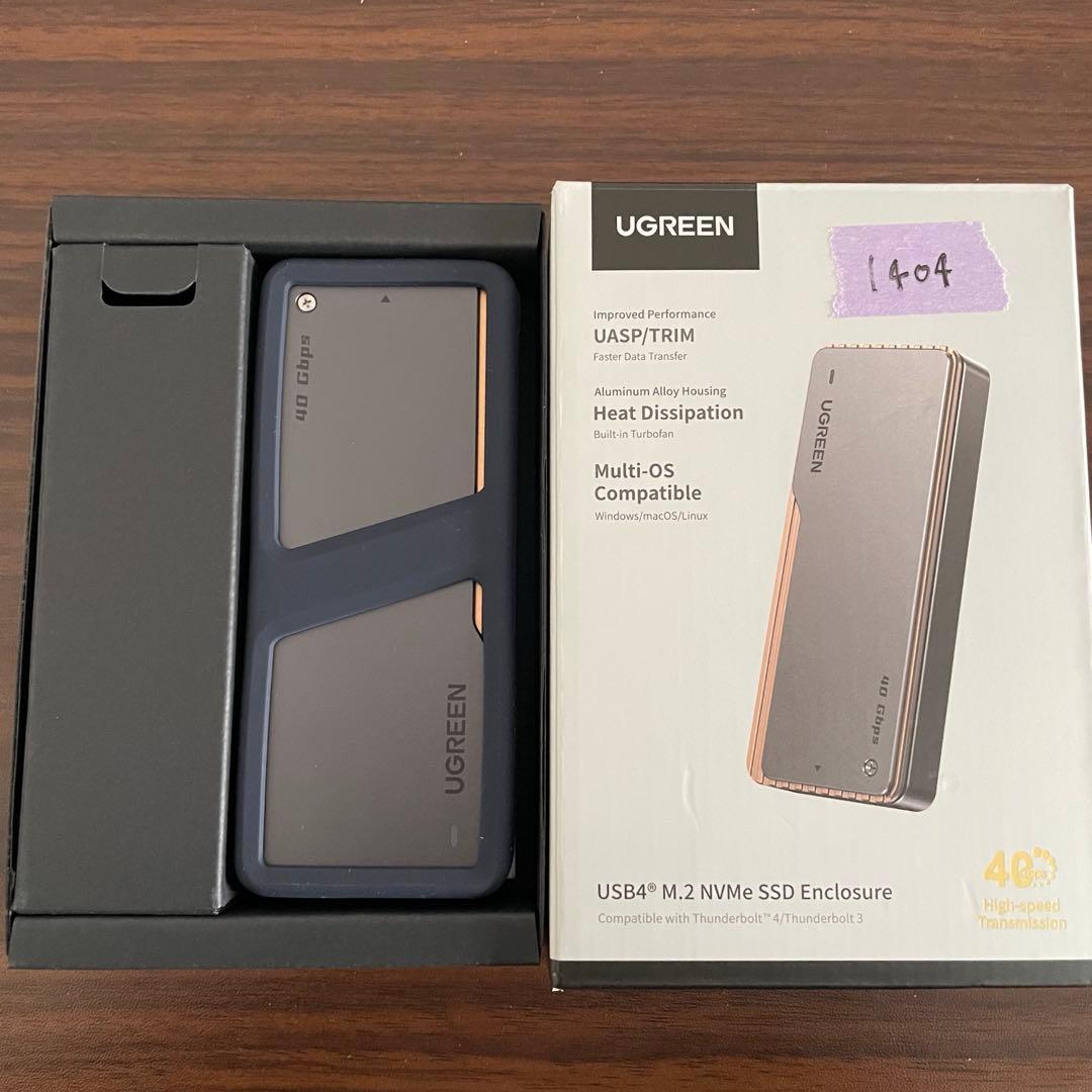 UGREEN M.2 SSD 外付けケース 【USB4 40Gbps】