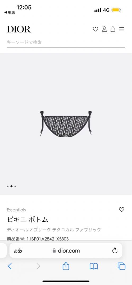 DIOR ビキニ