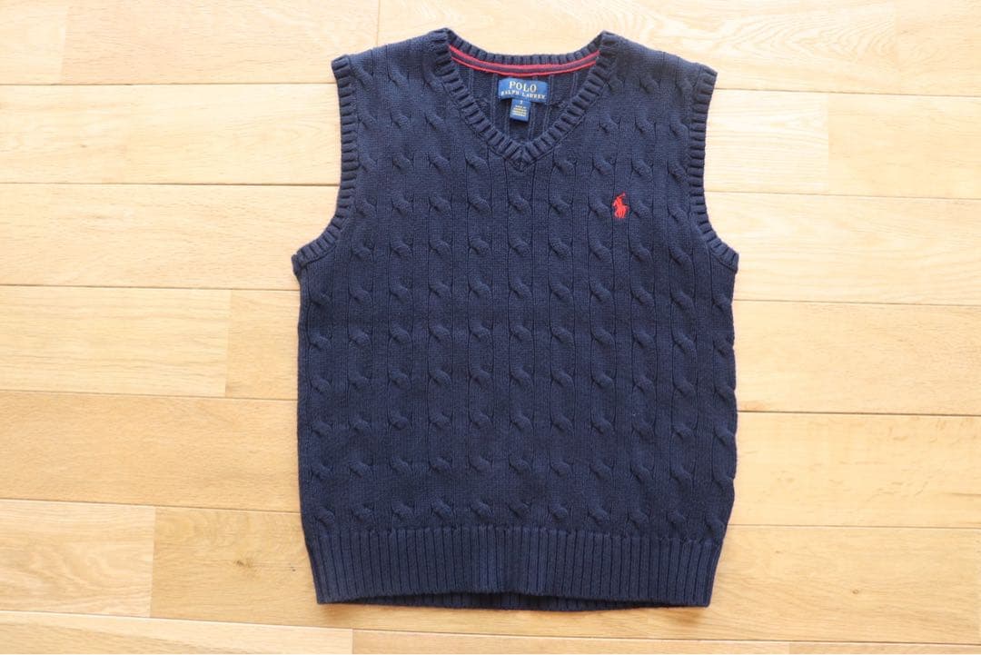 ラルフローレン120フォーマルスーツ5点紺ブレザー入学式結婚式美品