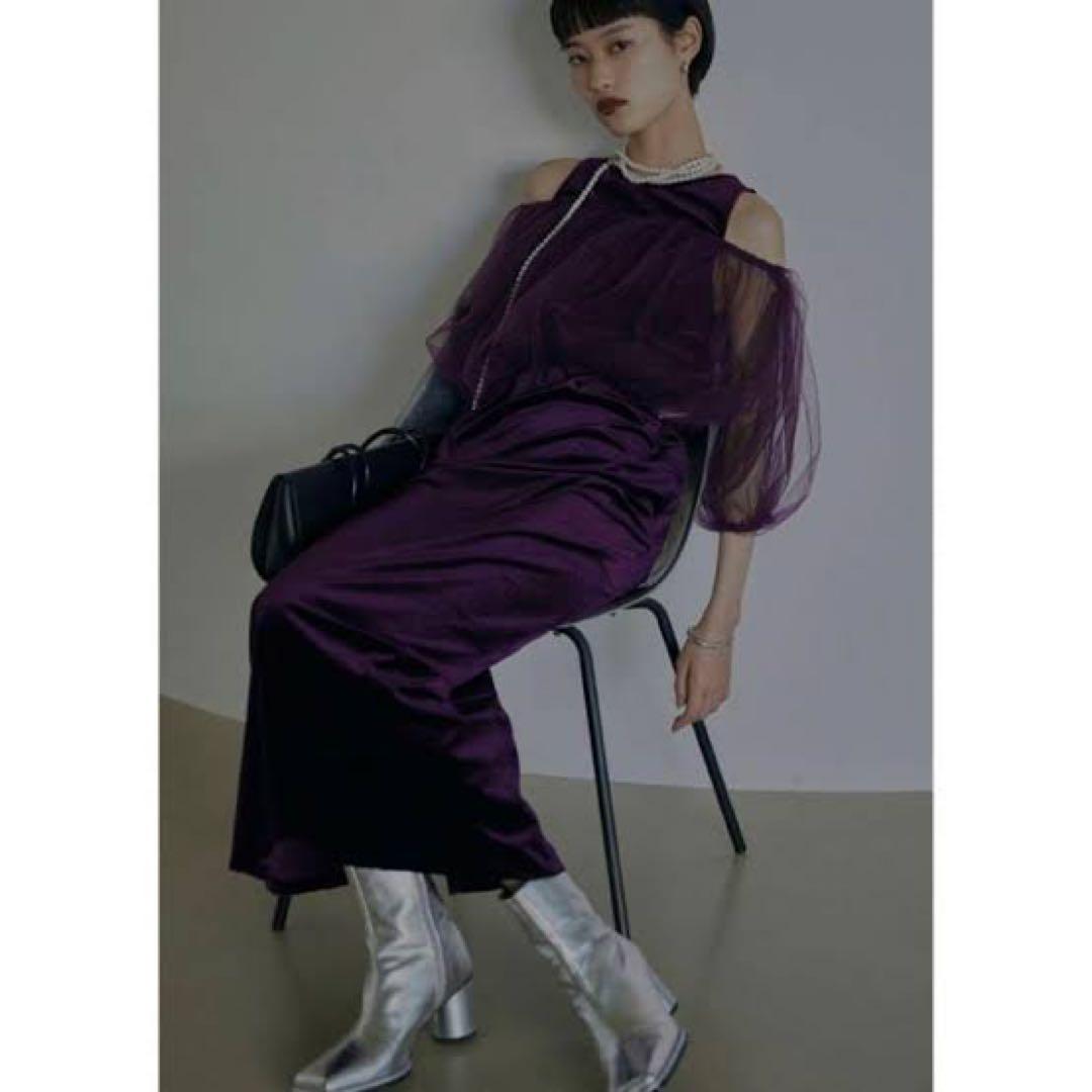 Ameri vintage ベロアドレス