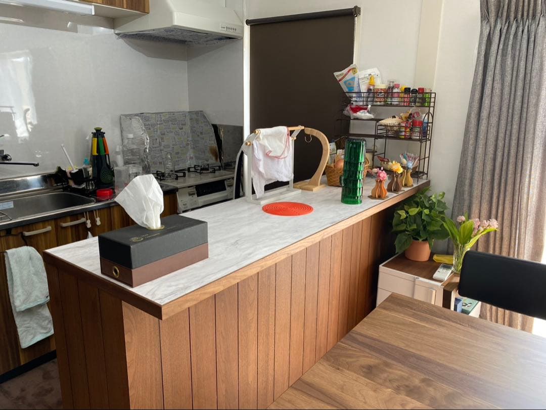 B*r様 高野木工180cmカウンターテーブル(メラミンC天板)