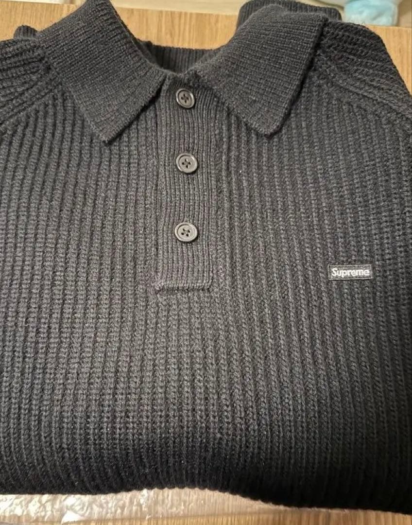 トップス Supreme Small Box Polo Sweater Black S