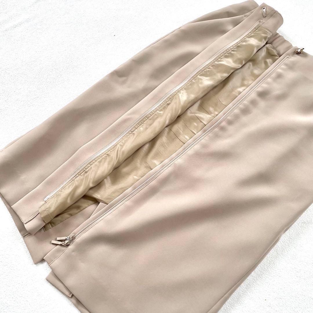 極美品✨グリーンレーベルリラクシング ノーカラー スカート 洗える セットアップ