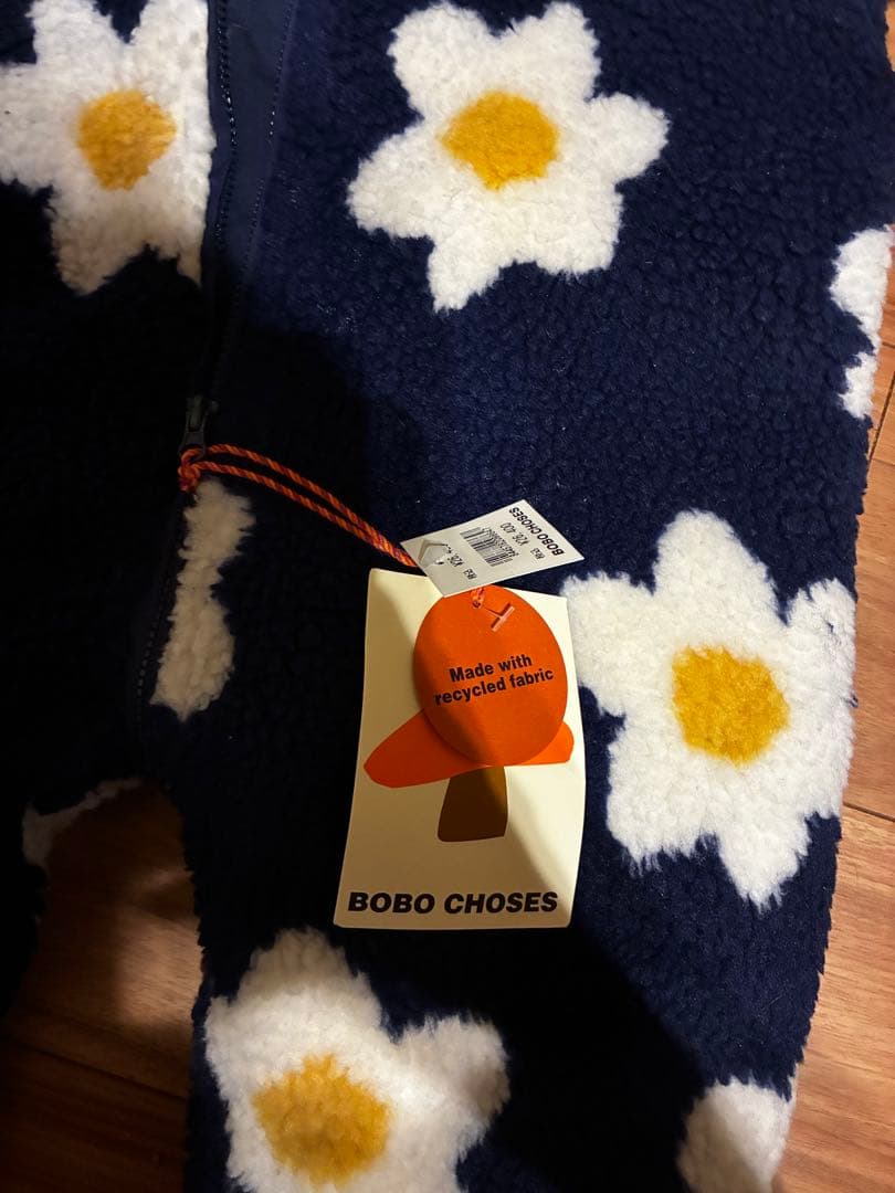 ネイビー 花柄　ロンパース　BOBO CHOSES