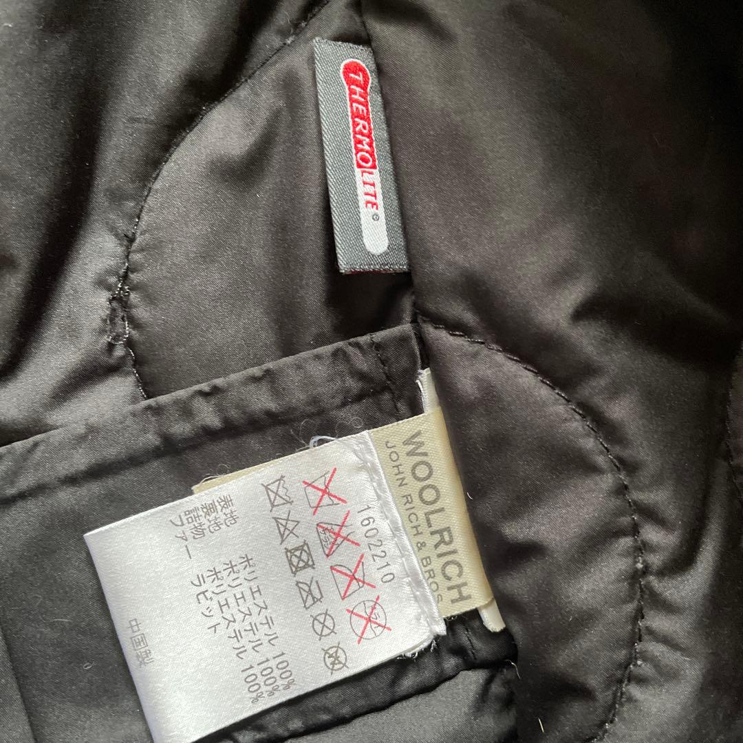 ウールリッチ　ラビットファー　モッズコート　黒