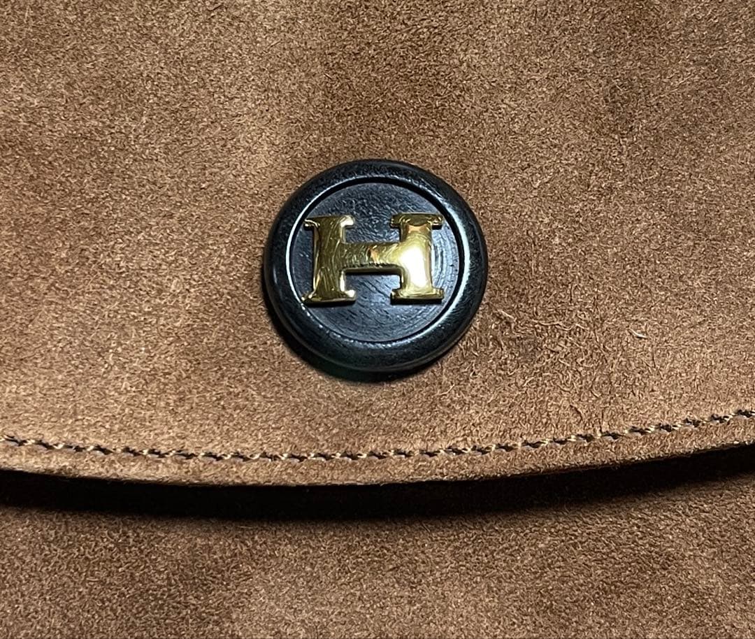 【最終価格】エルメス　スエードクラッチバッグ　保存袋あります