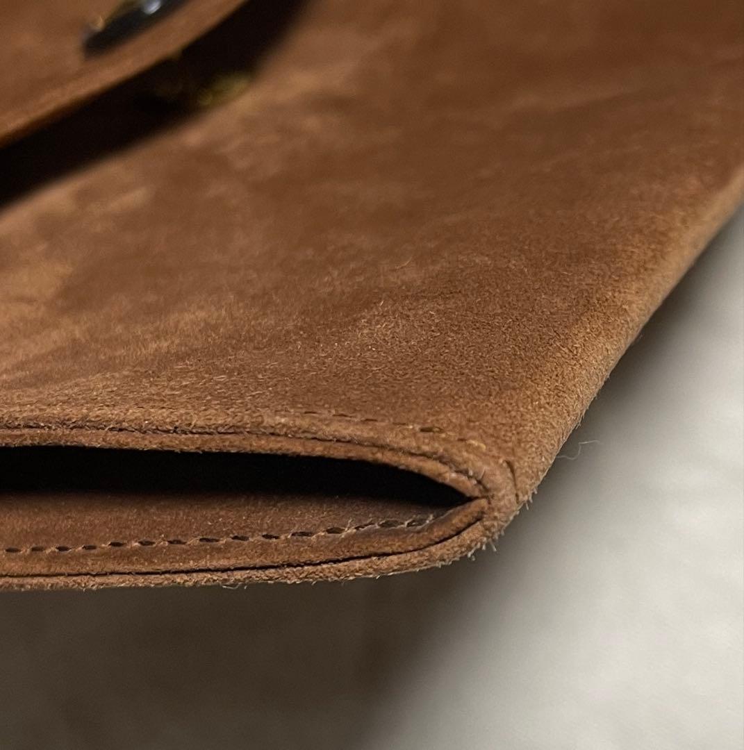 【最終価格】エルメス　スエードクラッチバッグ　保存袋あります