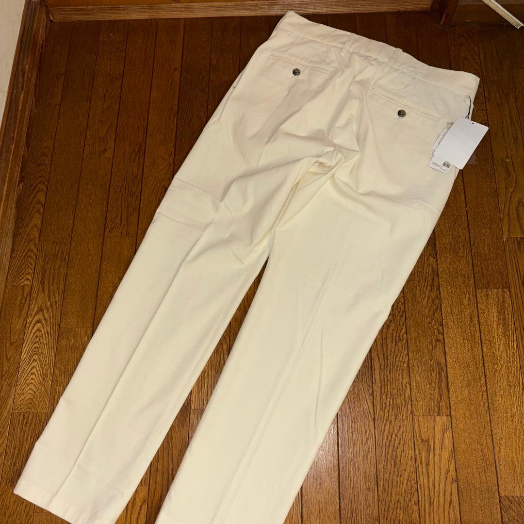 新品、シナコバ　SINA COVA、パンツ、コーデュロイ、L 84、ホワイト、白