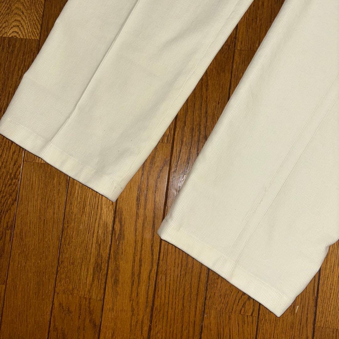 新品、シナコバ　SINA COVA、パンツ、コーデュロイ、L 84、ホワイト、白