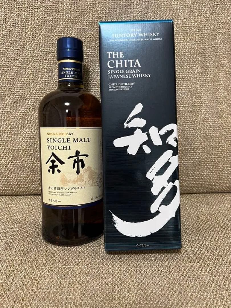 余市 シングルモルト & 知多 シングルグレイン セット