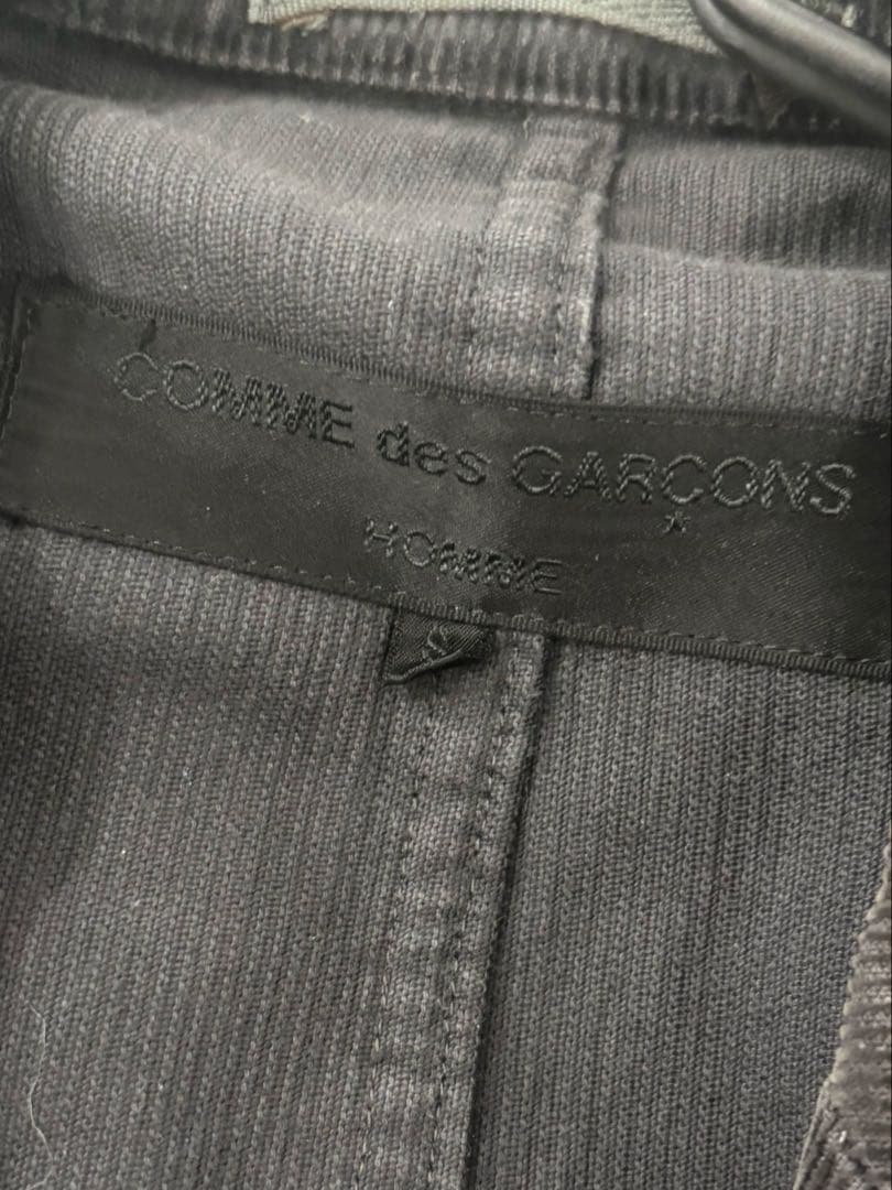 コムデギャルソンオム 田中オム　AD2002コーデュロイジャケット　ダークグレー