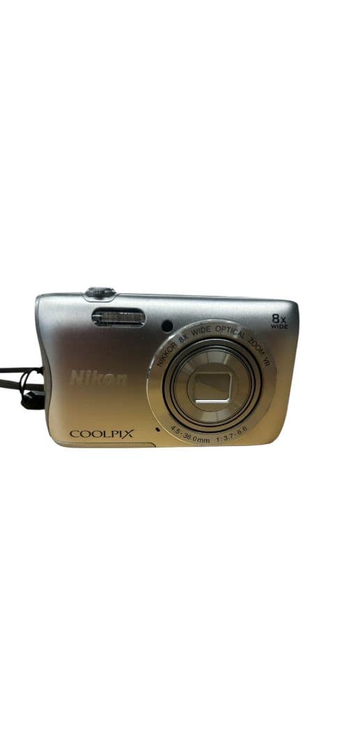 【動作品】Nikon COOLPIX S3700 デジカメ シルバー #hm