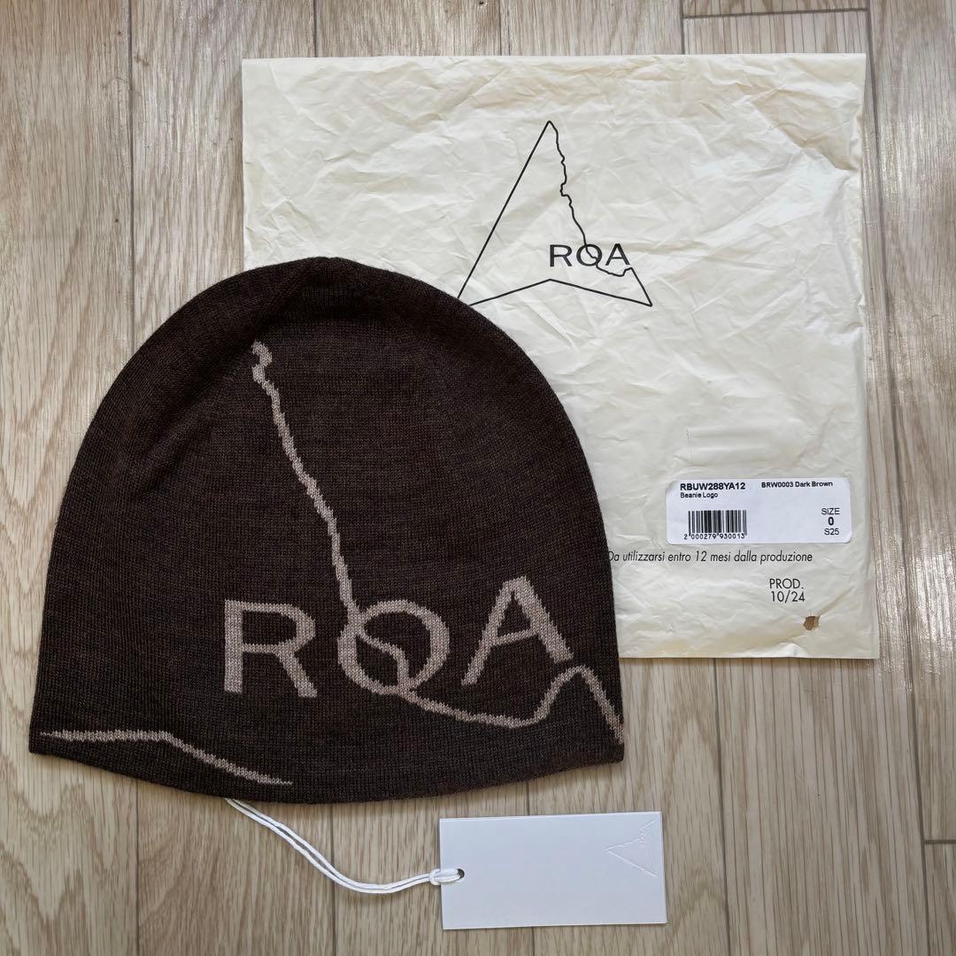 新品 ROA Beanie Logo ロア ビーニー ブラウン ロアハイキング