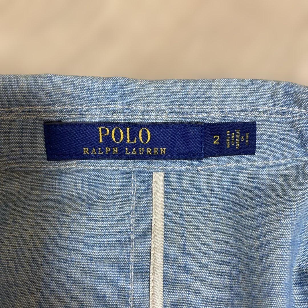 【ラルフローレン】ジャケット　シャンブレーサイズ2