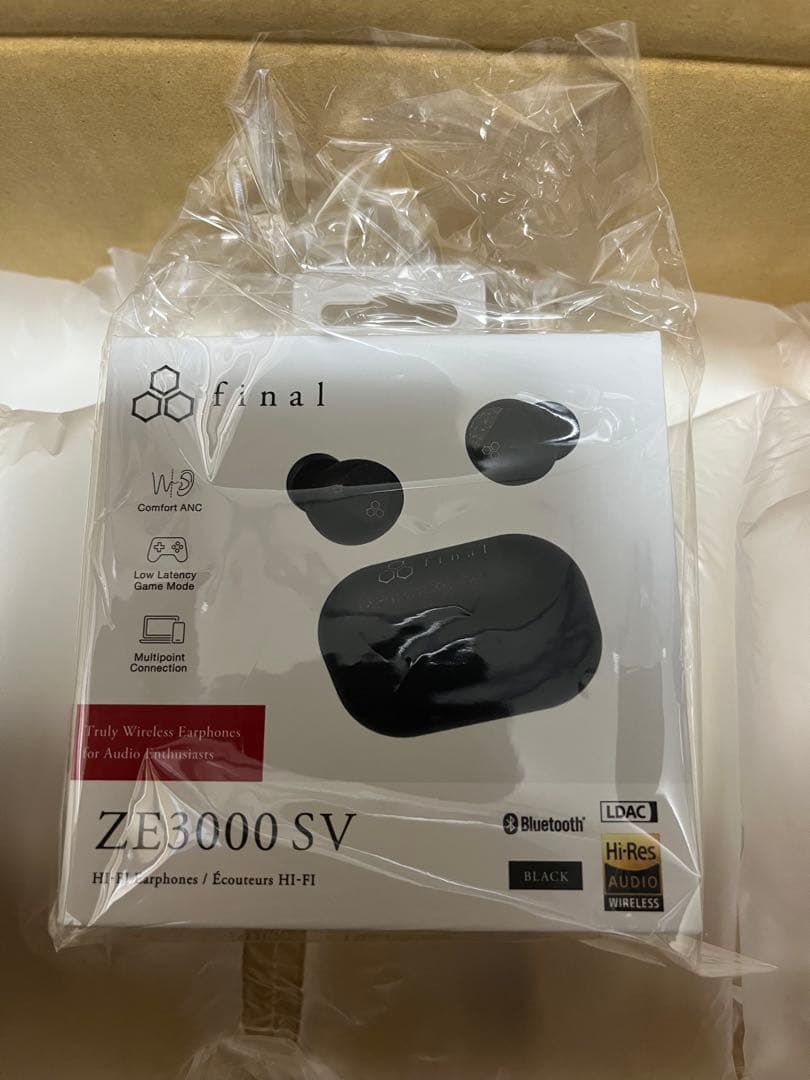 最安値　final ZE3000SV ブラック 完全ワイヤレスイヤフォン