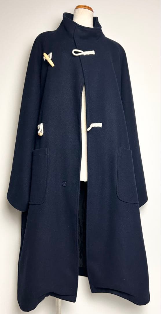 希少【美品】ジョンソンウーレンミルズ/エルガン別注スタンドカラーダッフルコート