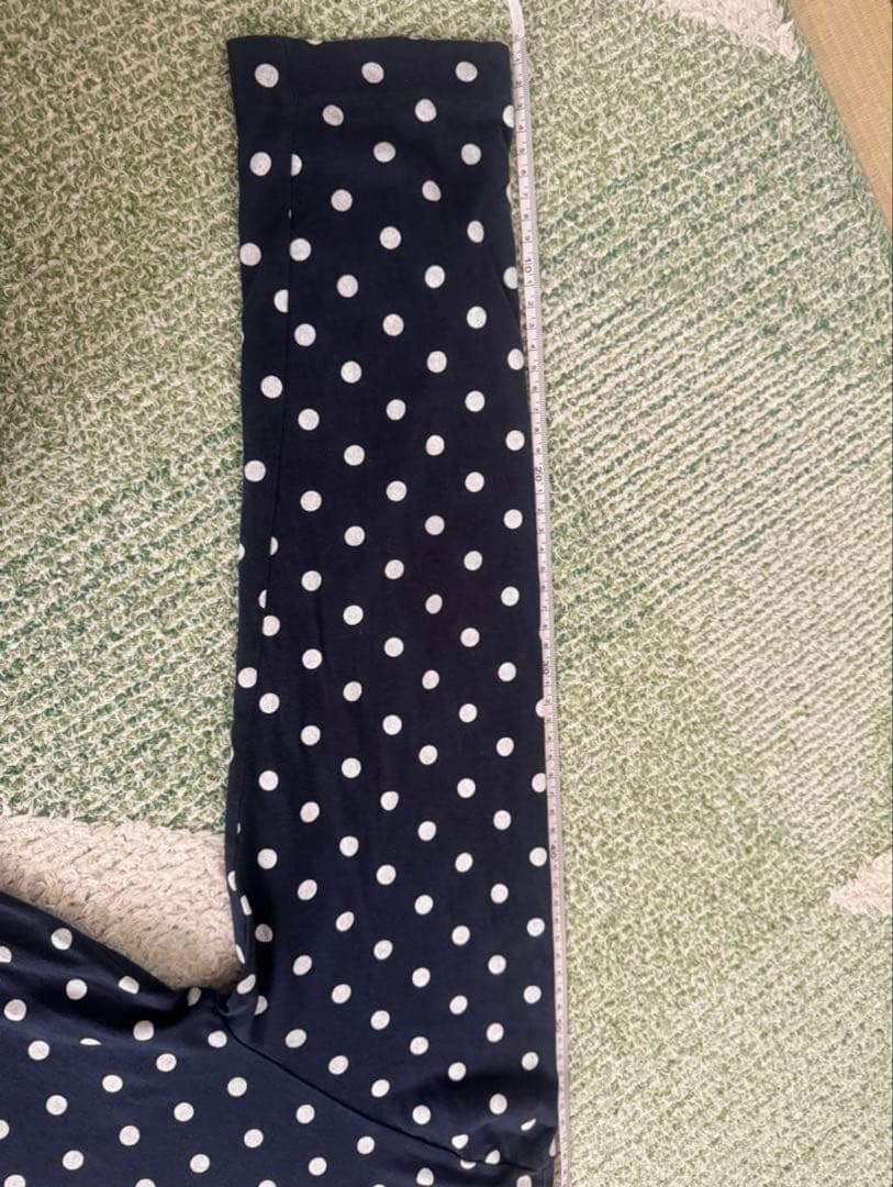 PLAY COMME des GARCONS Mネイビー ドット柄 長袖Tシャツ