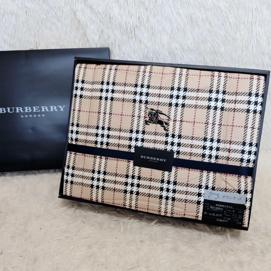 新品未開封 BURBERRYLONDON バーバリーノバチェック ダウンケット