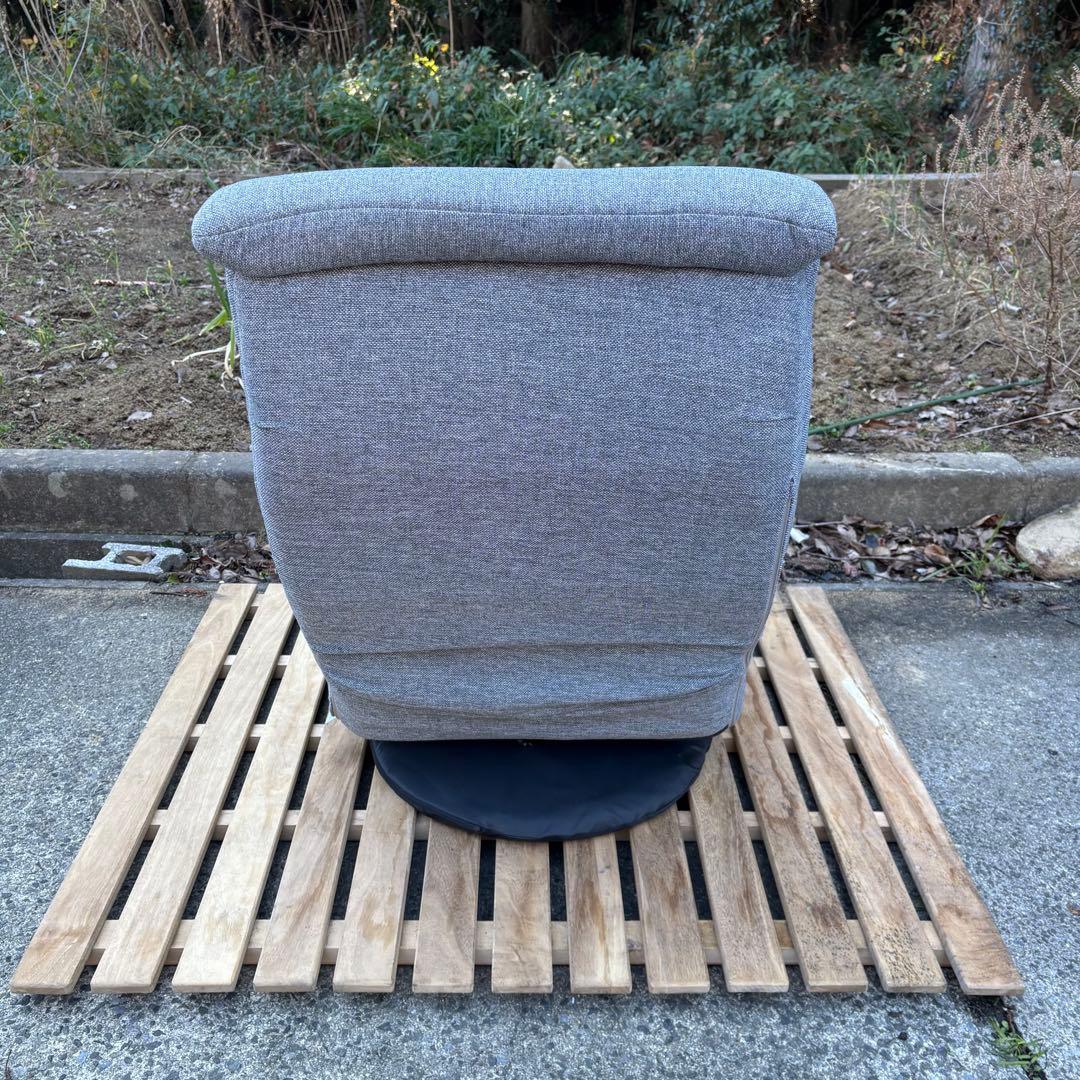 美品✨ うもれる座り心地の回転ソファ SRK-GY グレー 座椅子 1人掛ソファ