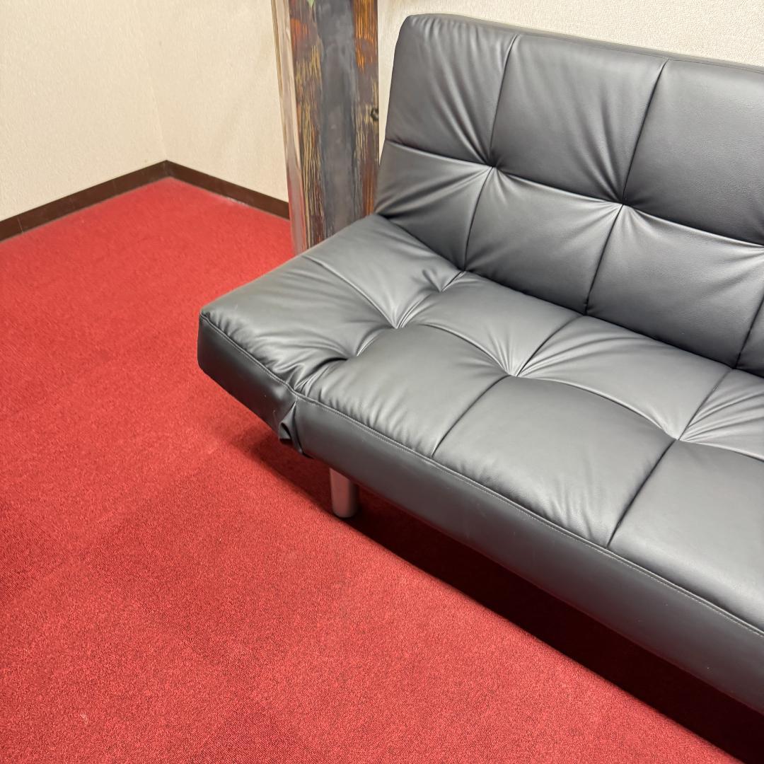 東京23区送料無料　超美品ニトリ ソファベッド Nシールド マークスAM 合皮