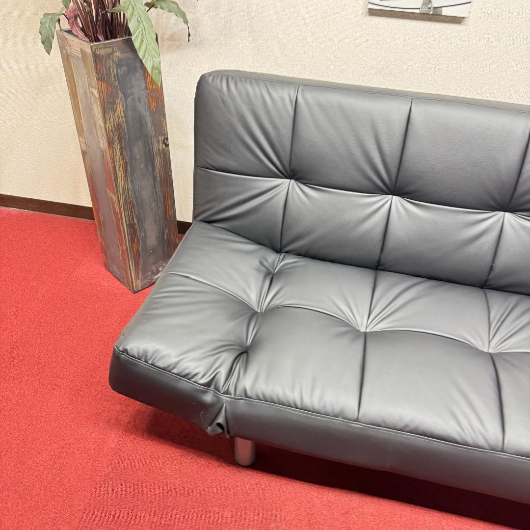 東京23区送料無料　超美品ニトリ ソファベッド Nシールド マークスAM 合皮