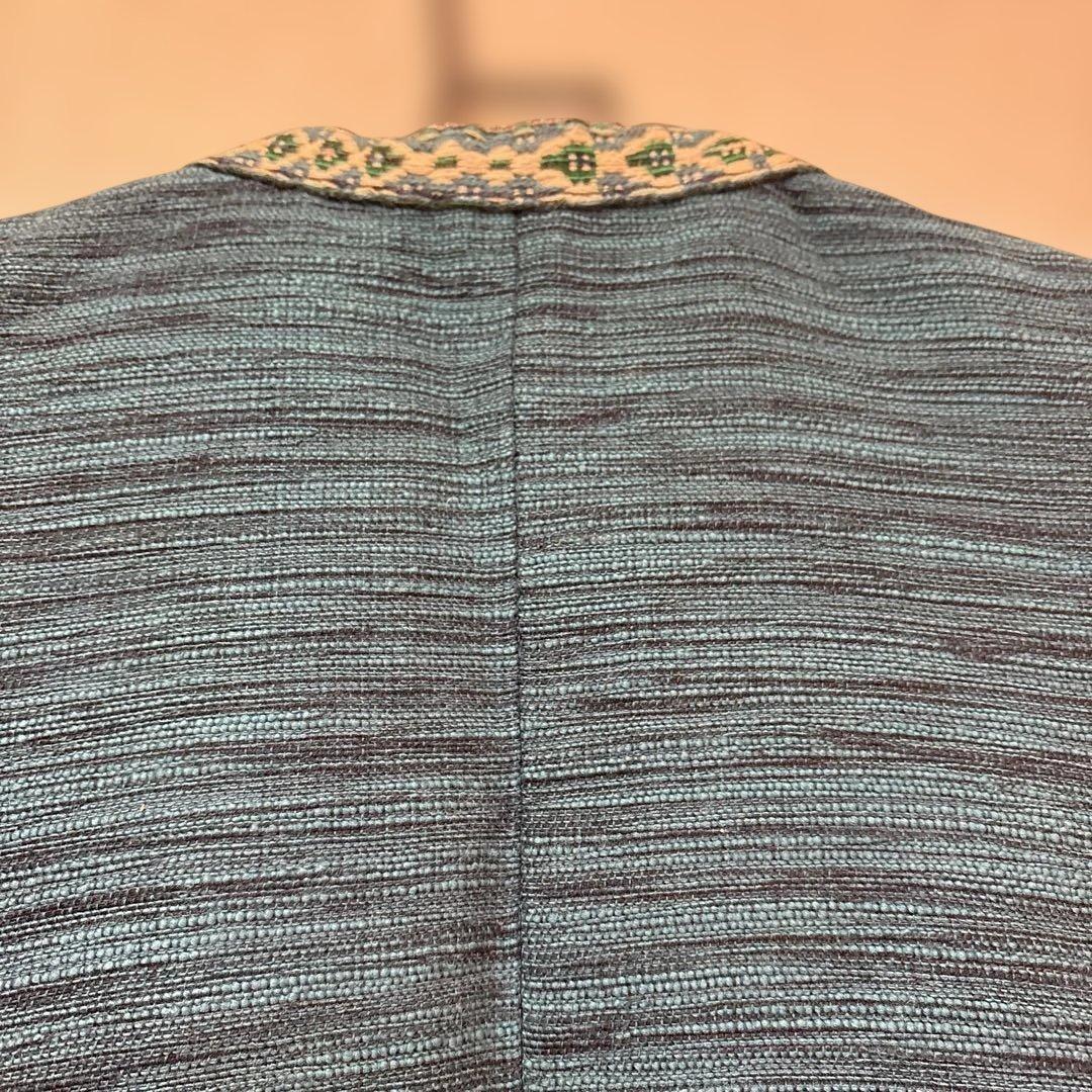 北海道手織つむぎエルムユーカラ織ジレ