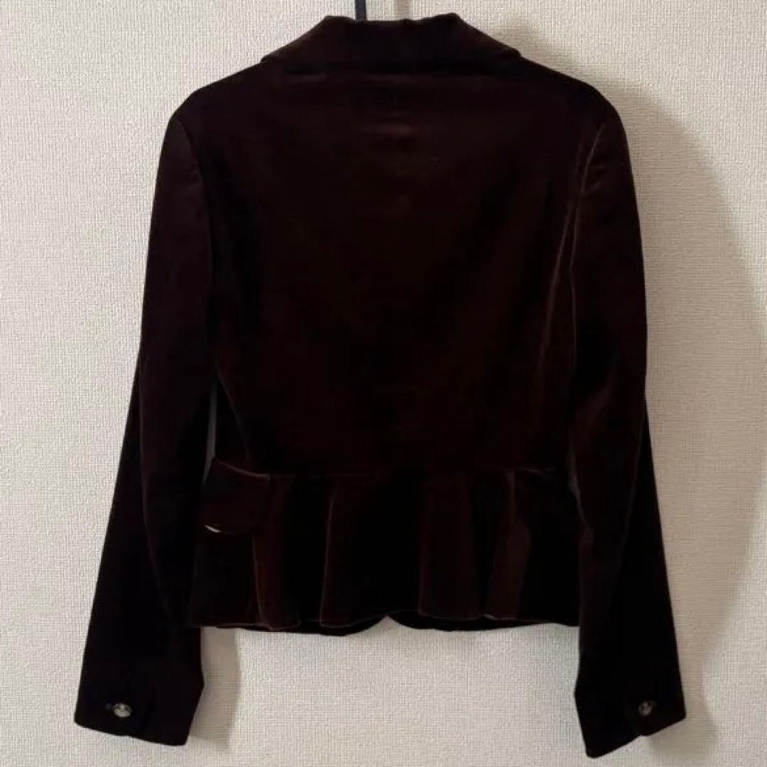 【希少】Vivienne Westwood テーラードジャケット 茶色 ベロア