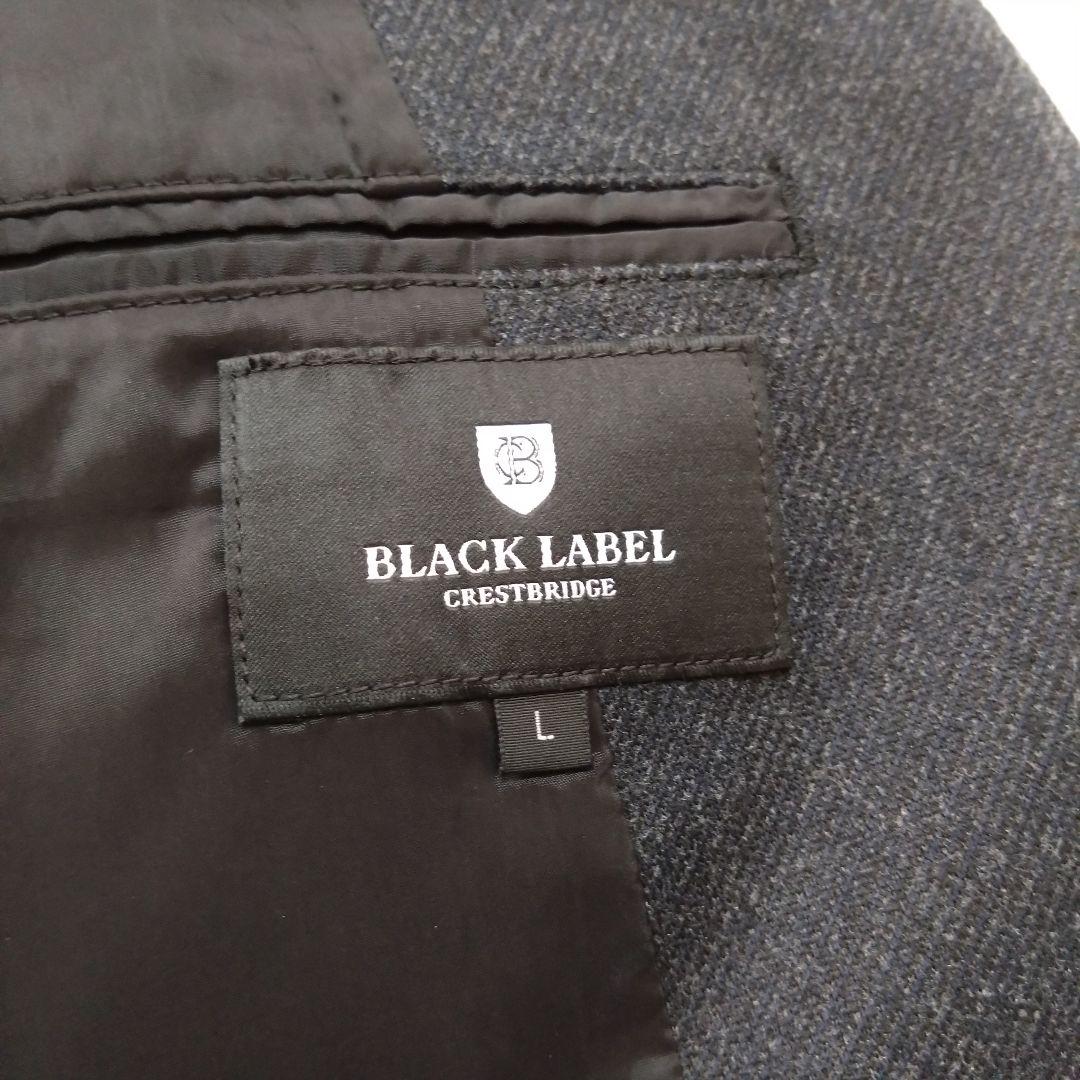 ブラックレーベルクレストブリッジ スーツ セットアップ ストレッチ グレー L