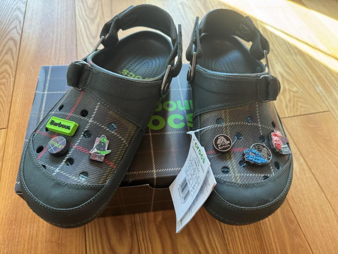 Barbour Crocs サンダル US10