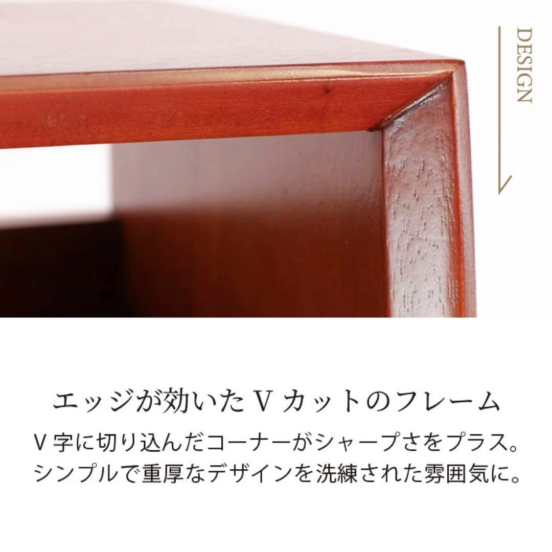 E 新品 北欧 ライティングデスク 机 赤茶色 飾り棚 カフェ テーブル