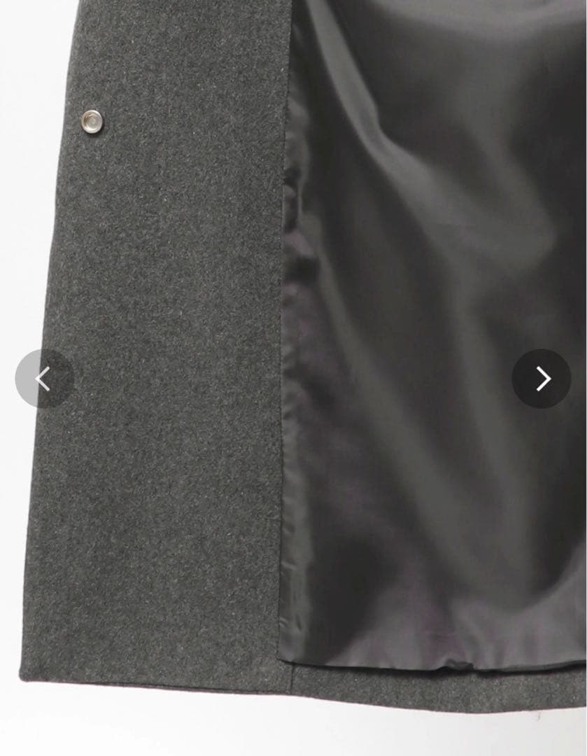 ELENDEEK オーバーサイズスリーブレスコート グレー(ウール混合)