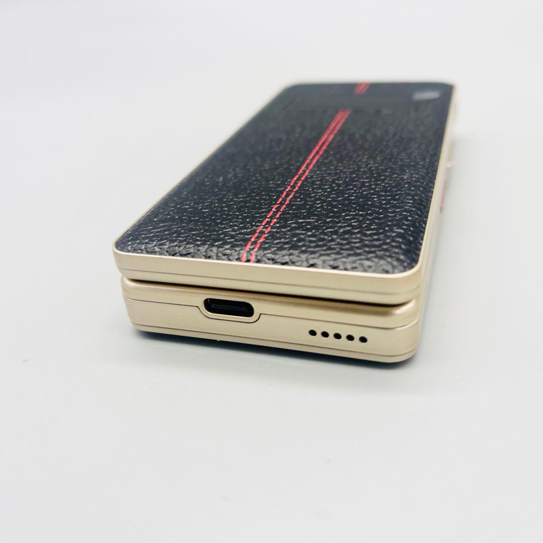 箱付　Mode1 ガラケー 型 SIMフリー RetroII レザー調 ブラック