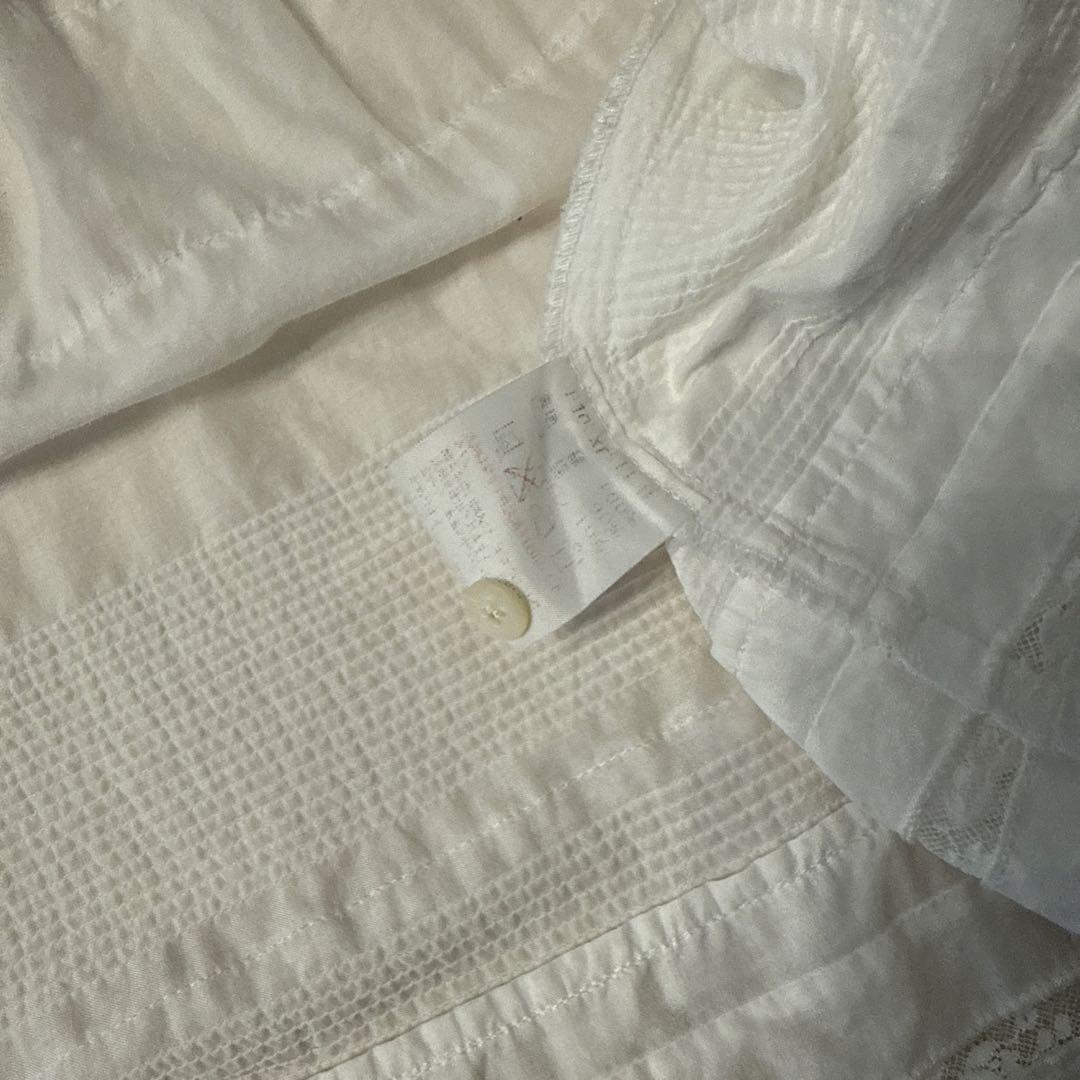 ホワイトコットンノースリーブチュニック