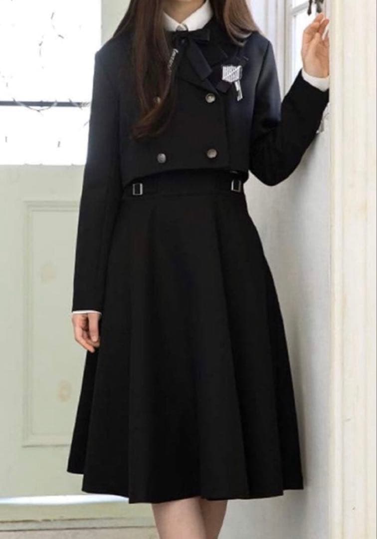 ブラックフォーマルスーツセットアップ 160サイズ