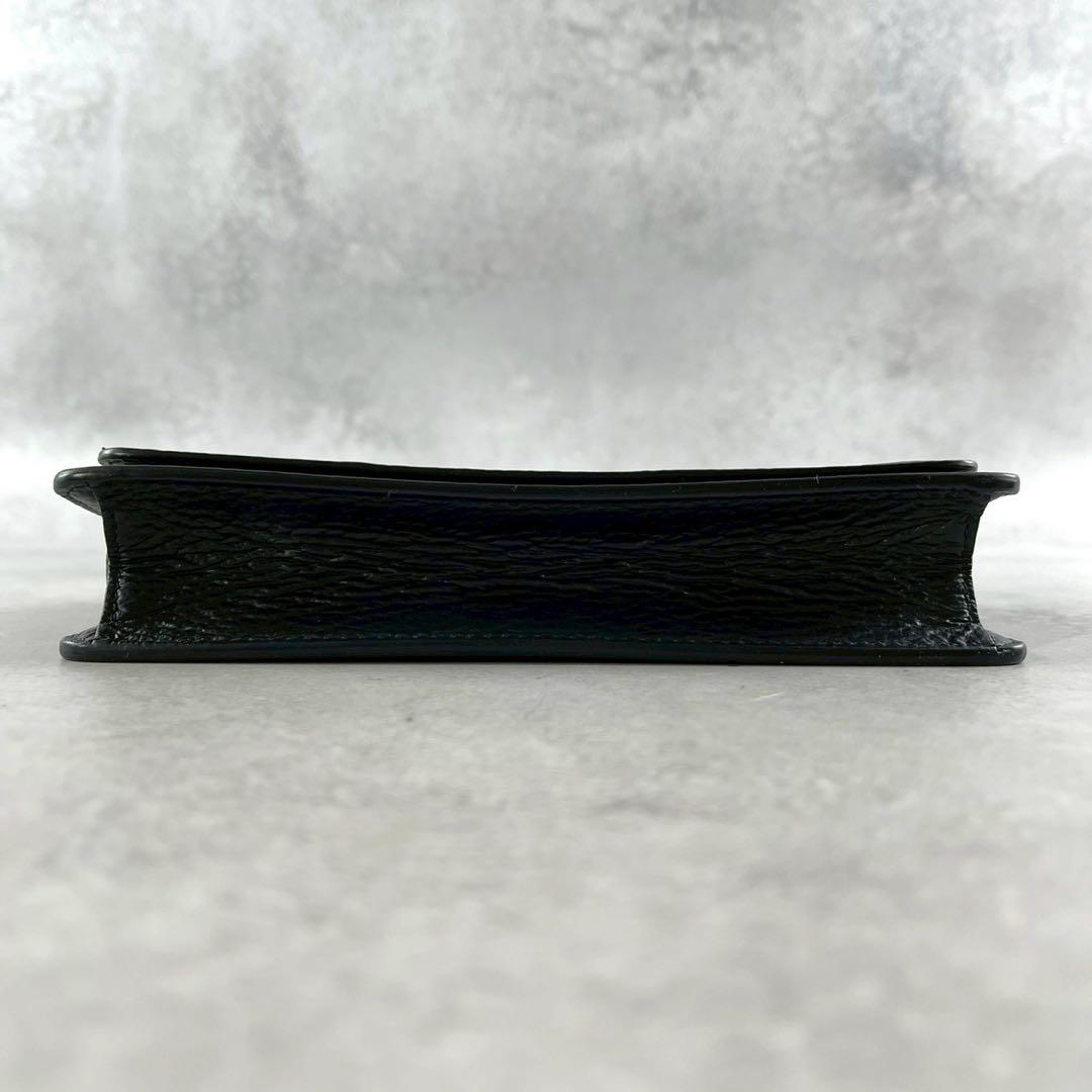 【未使用級】メゾンマルジェラ チェーンショルダーウォレット 4ステッチ フラップ