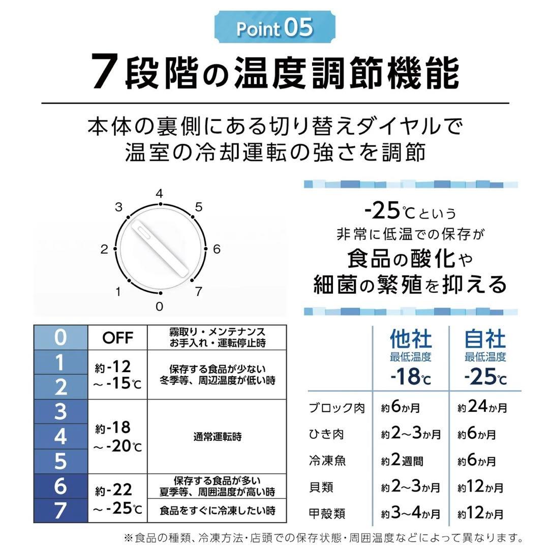 【新品】冷凍庫 60L スリム 小型 省エネ 大容量 セカンド冷凍庫 直冷式