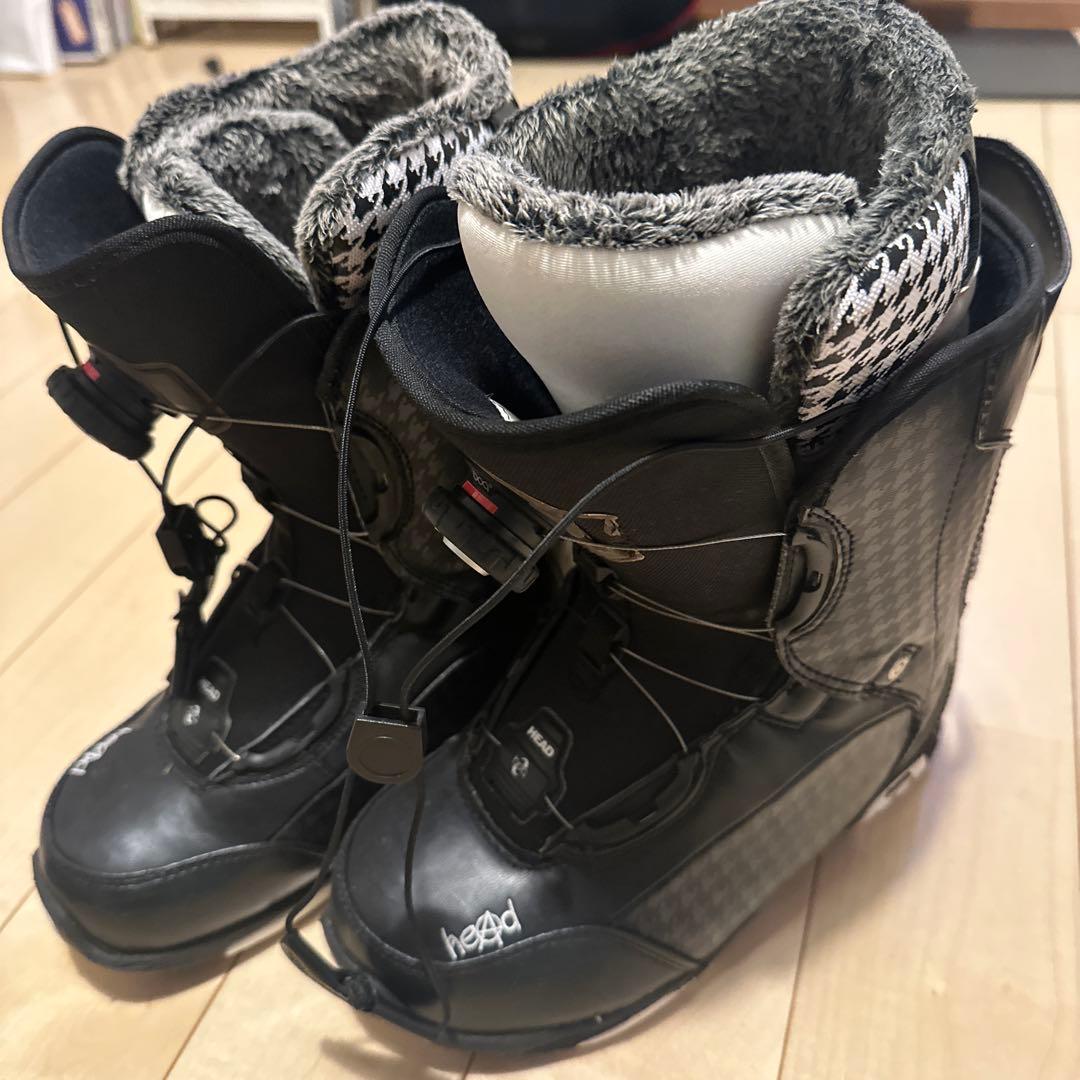 美品　HEAD ダイヤル式　スノーボードブーツ(女性用) 黒