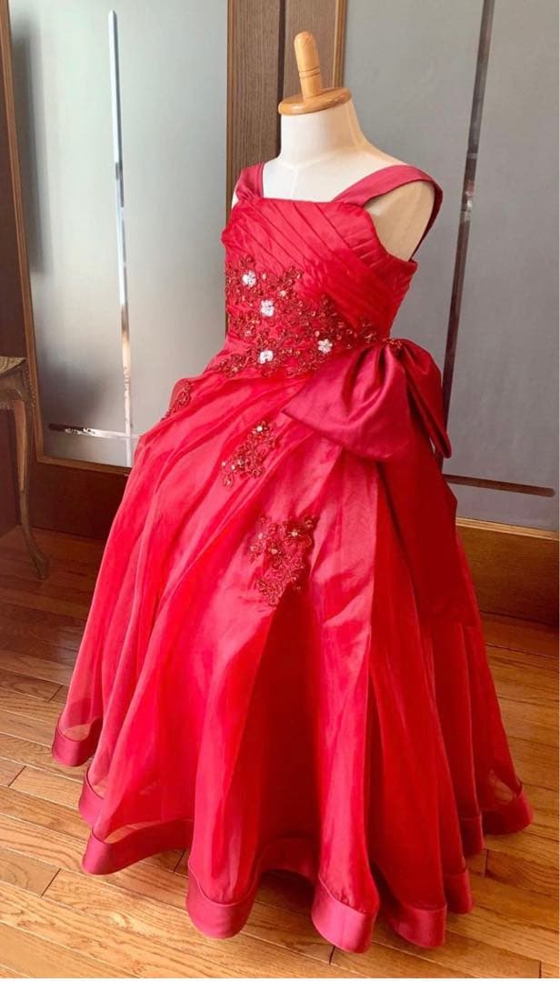 ベリージェネ☆セミオーダードレス☆130cm☆レッド