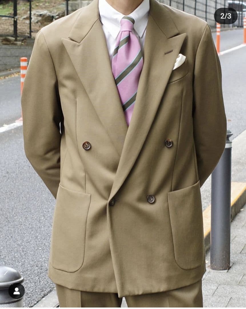 UNITED ARROWS　グレージュ　ベージュ　セットアップ